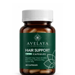 HAIR LOSS CAPSULES MALE-Minoxidil 1.5mg, Vitamin D3 600IU,Biotin 2.5mg, Methionine 10mg, Tyrosine